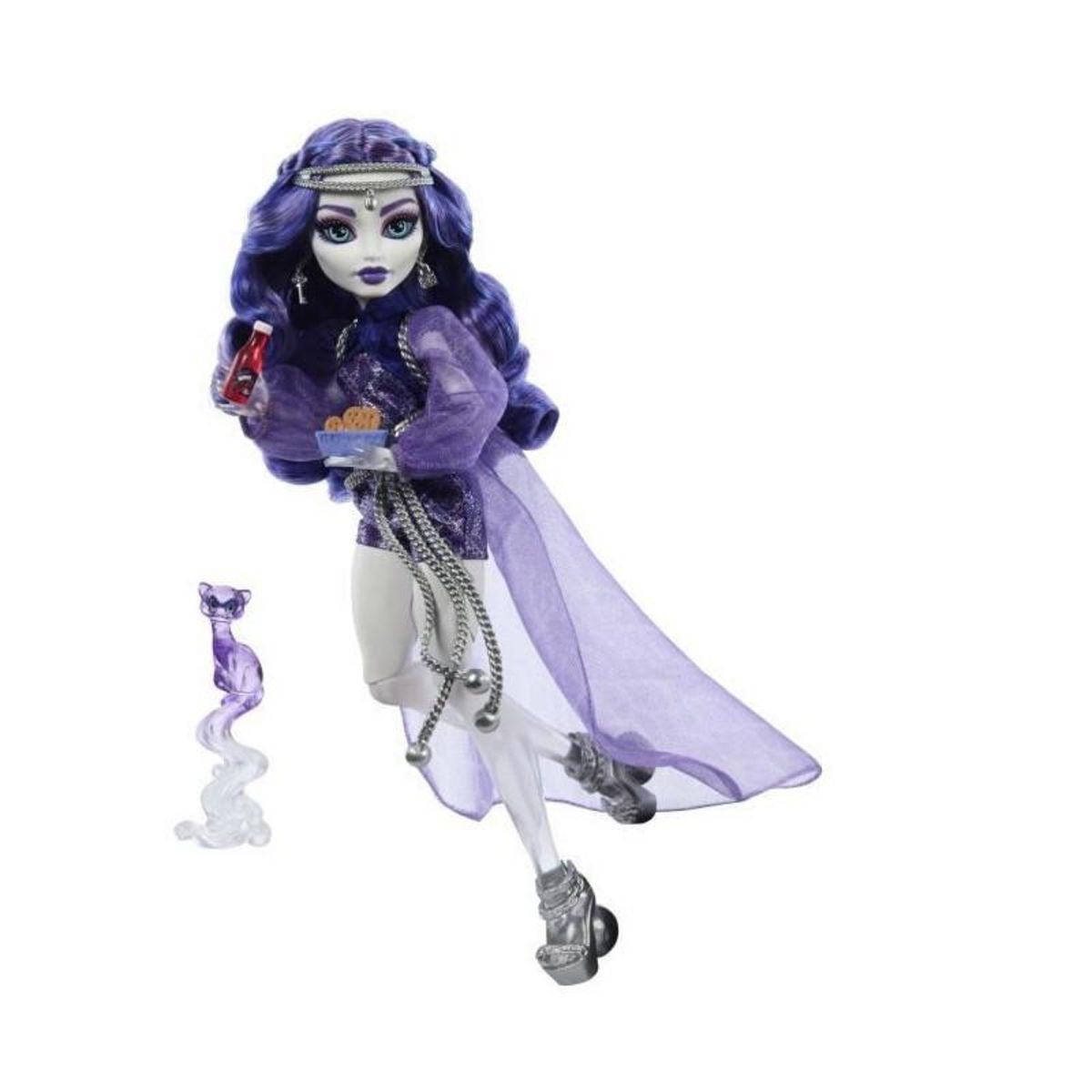 MONSTER HIGH Monster High-Spectra Vondergeist-Poupée, furet Rhuen et accessoires HXH77