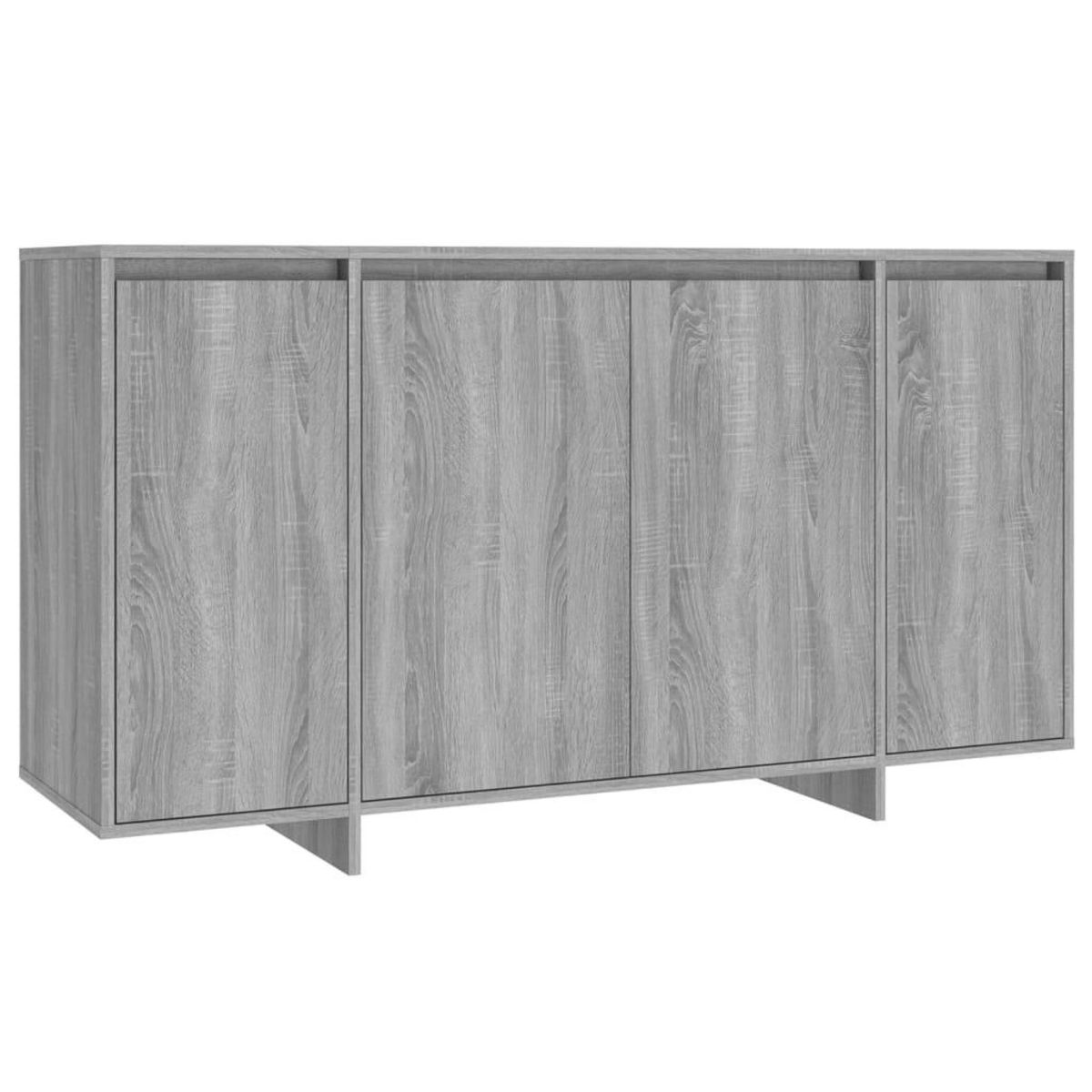 VIDAXL Buffet Sonoma gris 135x41x75 cm Bois d'ingenierie