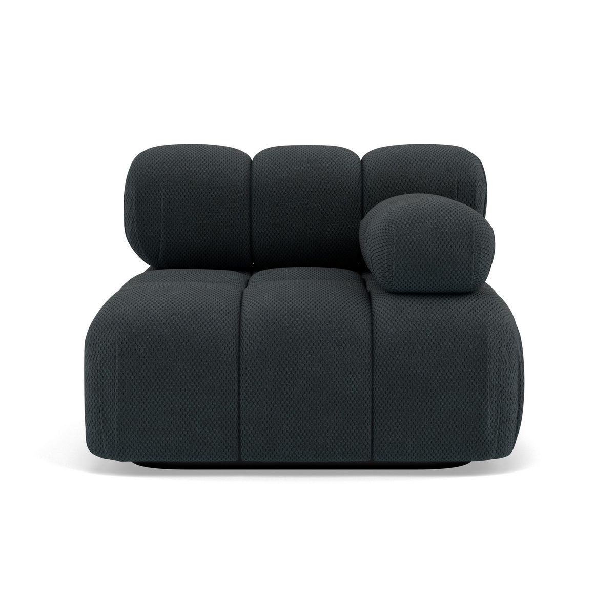 LISA DESIGN Ruby - module d'assise droit en velours texturé