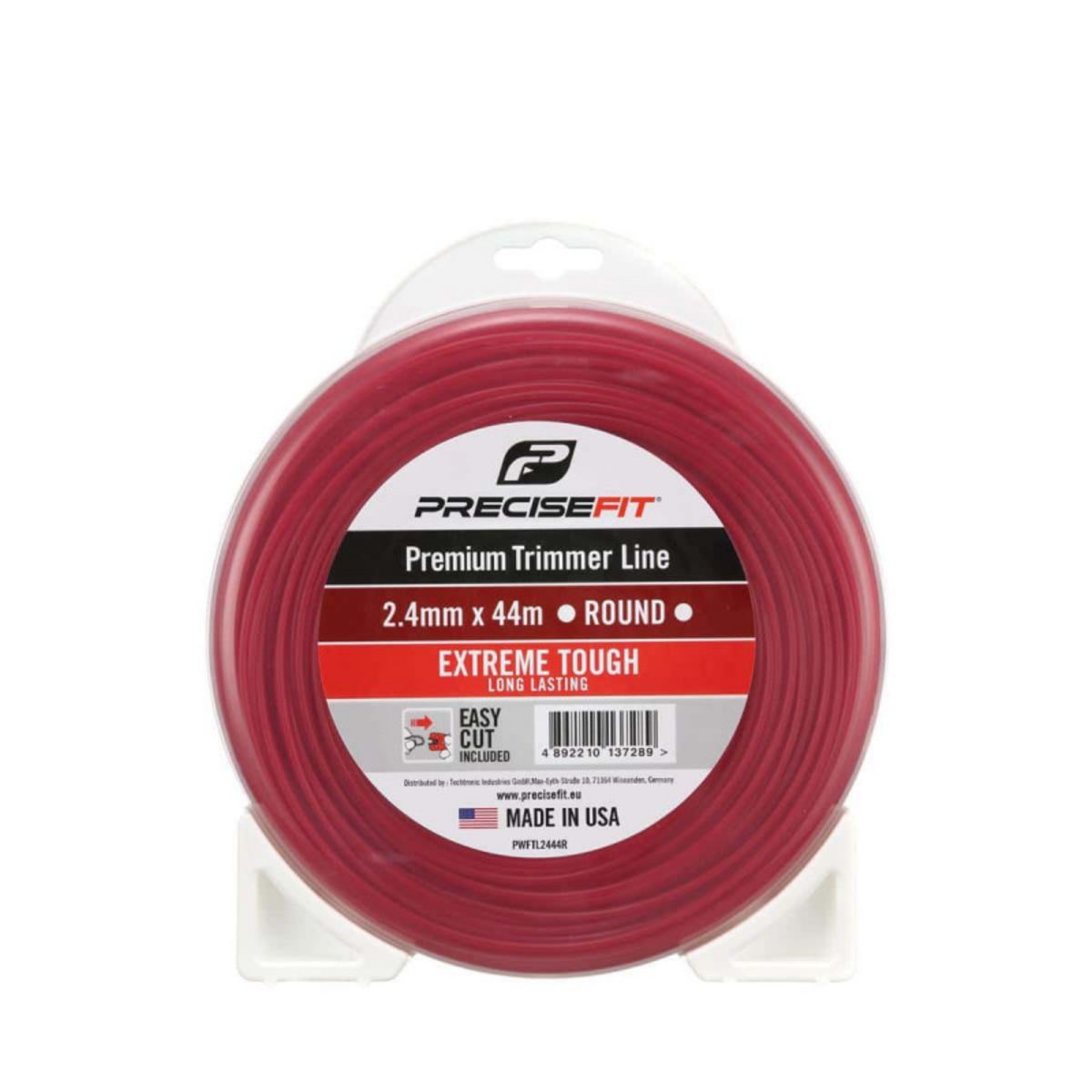  Fil de coupe bordure universel PRECISEFIT nylon 2,4mm - rond - 44m PWFTL2444R