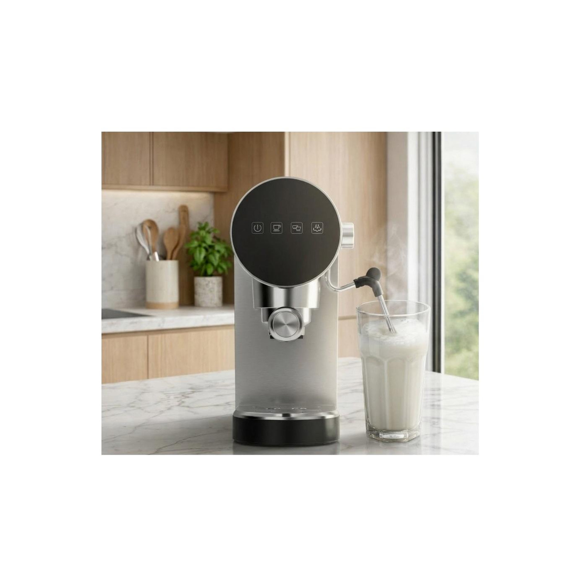 Voir la diapositive 2 : LITTLE BALANCE Machine à expresso 20bars inox - lb3034