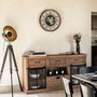 Voir la diapositive 3 : ATMOSPHERA Horloge Murale Vintage  Stella  57cm Naturel