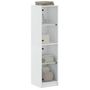 Voir la diapositive 4 : VIDAXL Buffet avec portes en verre blanc 35x37x142 cm