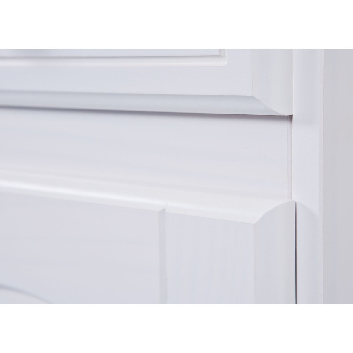 Buffet bas pin massif blanc - LUIS