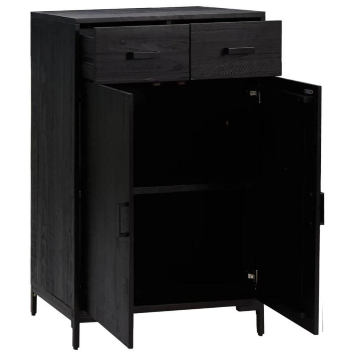 VIDAXL Étagère à chaussures Noir 75x40x110 cm Bois pin massif