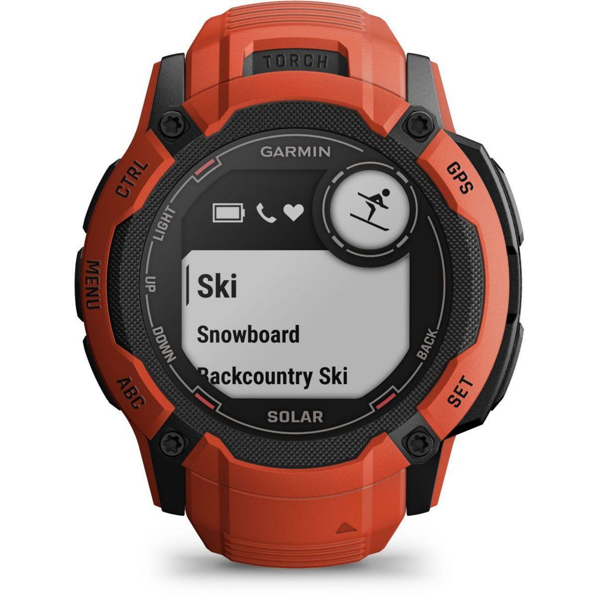 GARMIN Montre sport Instinct 2X Solar Flame red