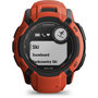 Voir la diapositive 4 : GARMIN Montre sport Instinct 2X Solar Flame red
