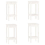 Voir la diapositive 5 : VIDAXL Ensemble de bar 5 pcs Blanc Bois de pin massif