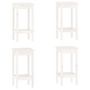 Voir la diapositive 5 : VIDAXL Ensemble de bar 5 pcs Blanc Bois de pin massif