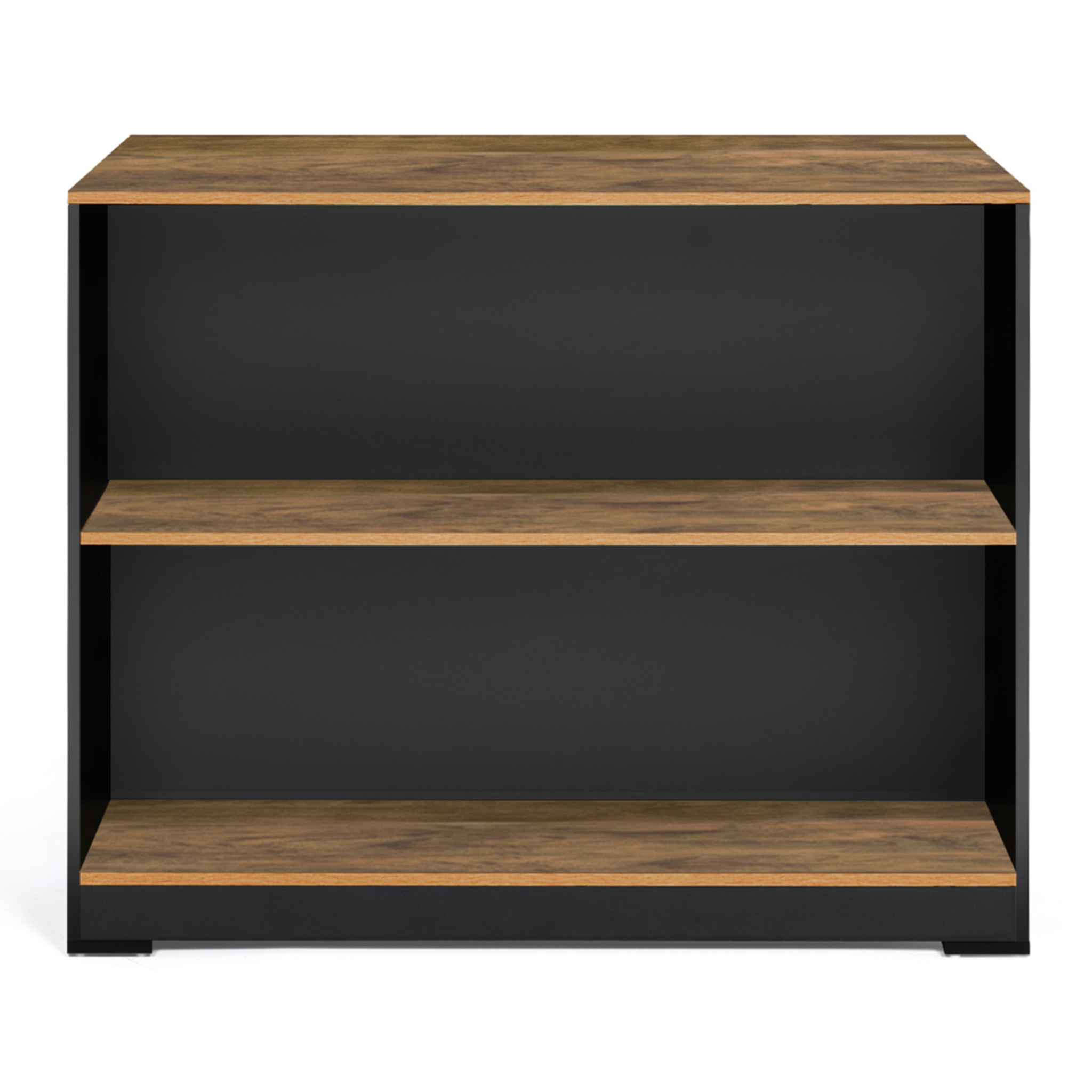 Voir la diapositive 3 : ID MARKET Table de bar îlot juno bois noir et plateau foncé hawkins