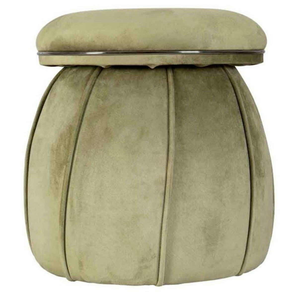 Paris Prix Tabouret Rond Design  Corin  55cm Vert & Gris