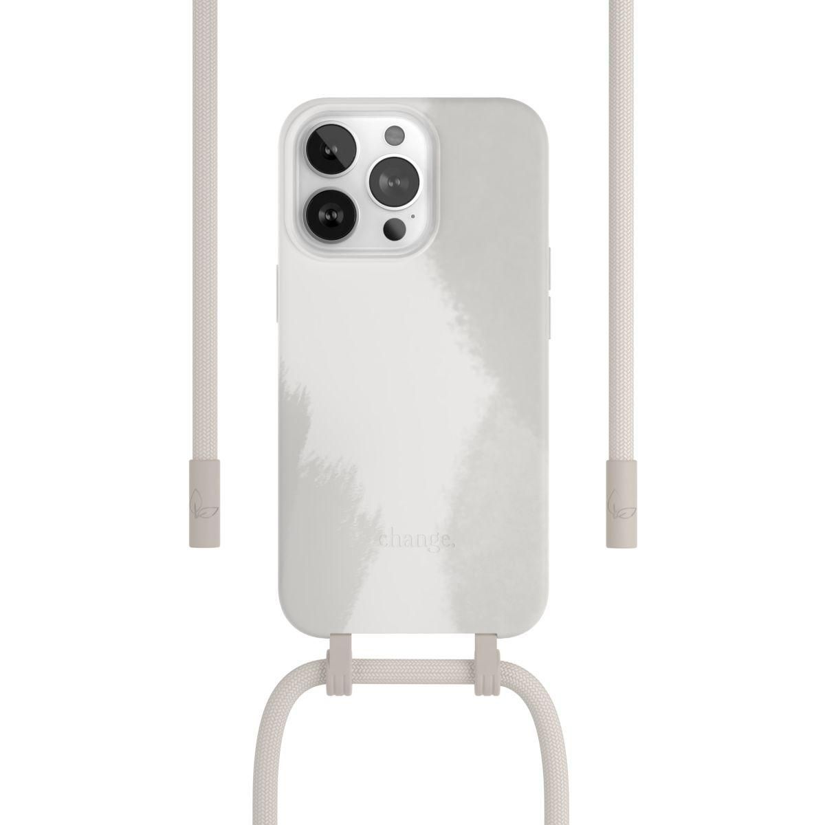 WOODCESSORIES Coque avec cordon iPhone 13 Pro Max Tour de cou blanc