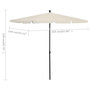 Voir la diapositive 6 : VIDAXL Parasol de jardin avec mat 210x140 cm Sable