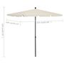 Voir la diapositive 6 : VIDAXL Parasol de jardin avec mat 210x140 cm Sable