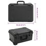 Voir la diapositive 6 : VIDAXL Valise de vol portable Noir 54x41,5x29 cm PP