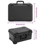 Voir la diapositive 6 : VIDAXL Valise de vol portable Noir 54x41,5x29 cm PP
