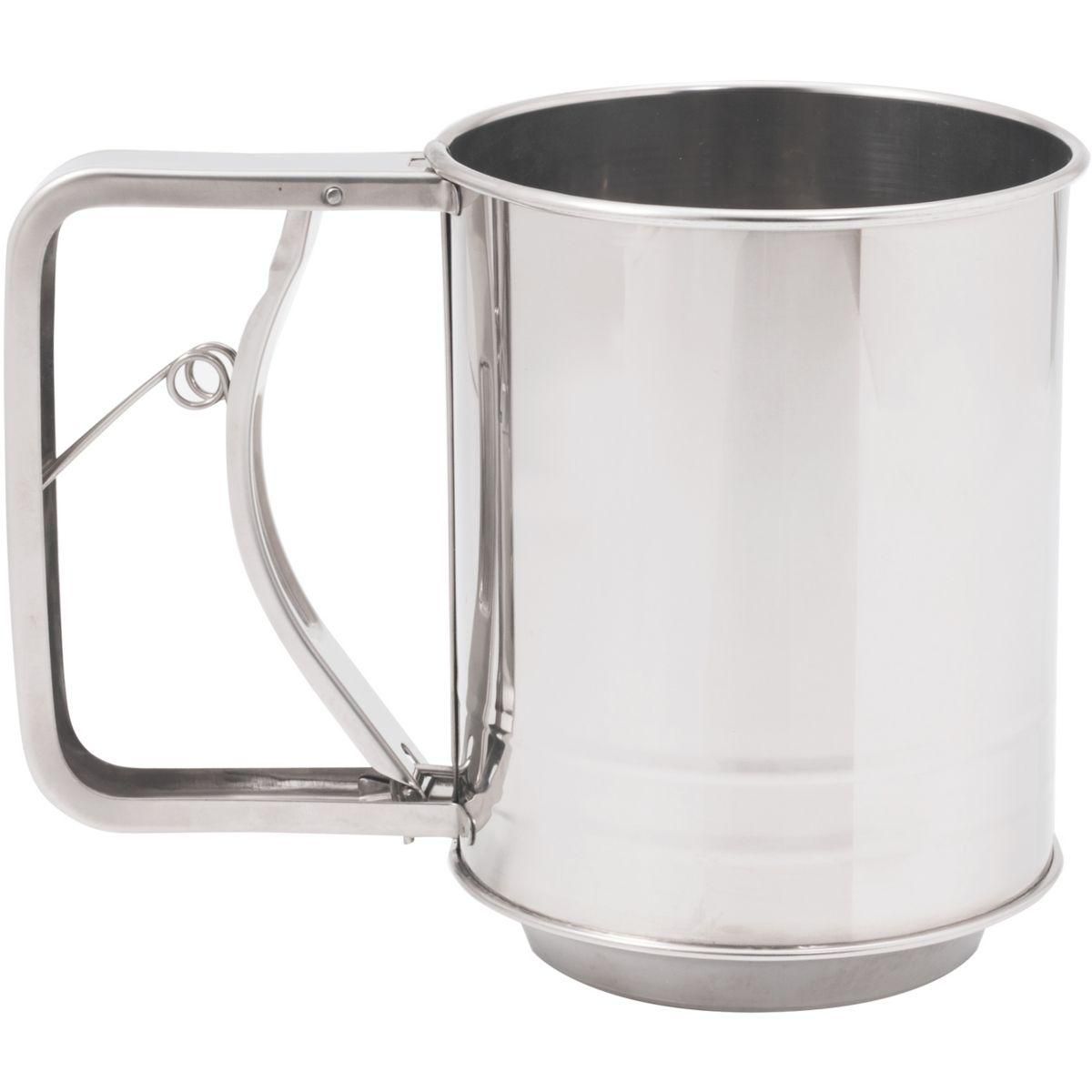 BAUMALU Tamis a farine mecanique en inox 10.5cm