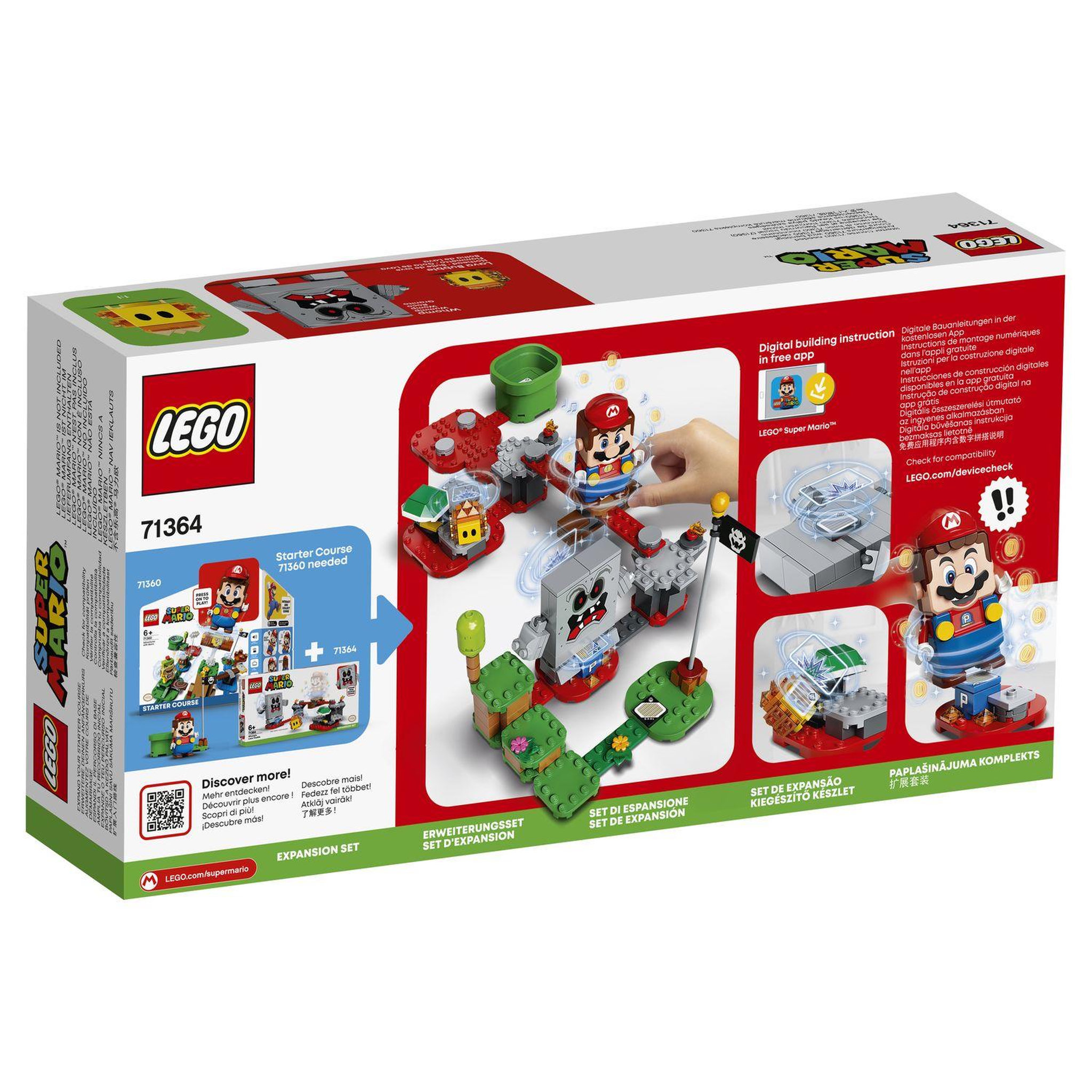 Voir la diapositive 2 : LEGO Super Mario 71364 - Ensemble d'extension La forteresse de lave de Whomp