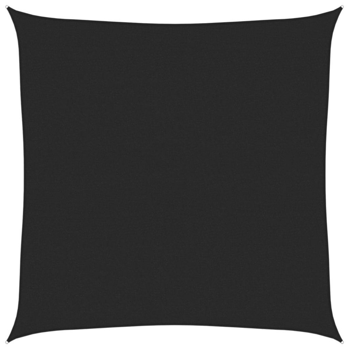 VIDAXL Voile d'ombrage 160 g/m^2 Noir 5x5 m PEHD