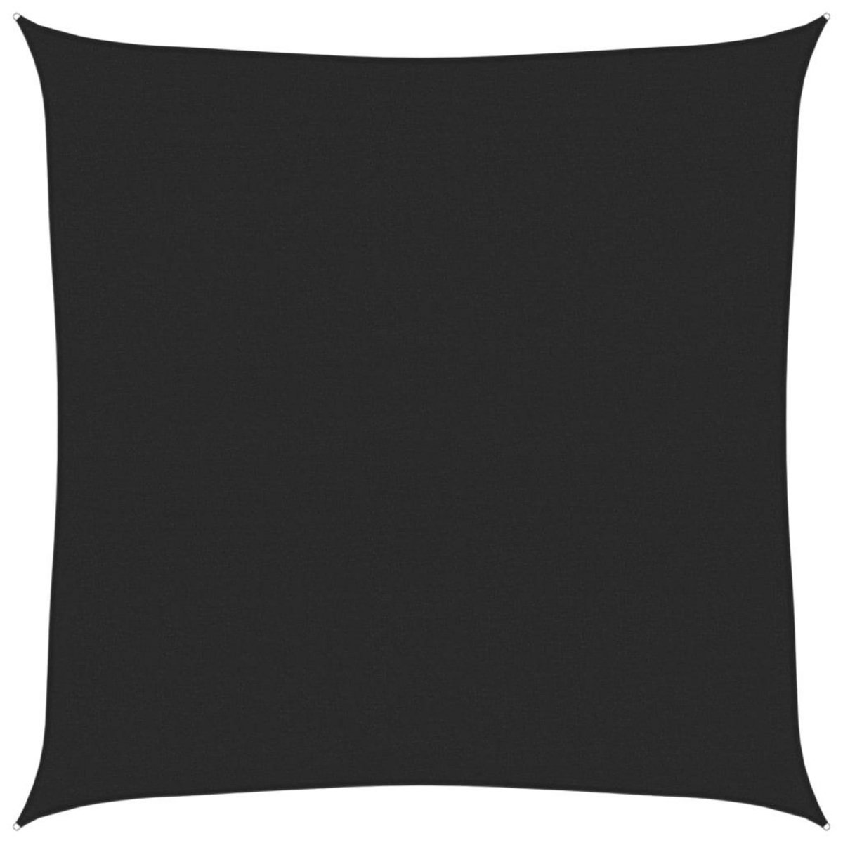 VIDAXL Voile d'ombrage 160 g/m^2 Noir 5x5 m PEHD