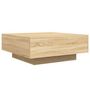 Voir la diapositive 2 : VIDAXL Table basse chene sonoma 80x80x31 cm bois d'ingenierie