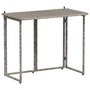 Voir la diapositive 2 : VIDAXL Table de jardin pliante gris 90 x 51 x 75 cm polyrotin