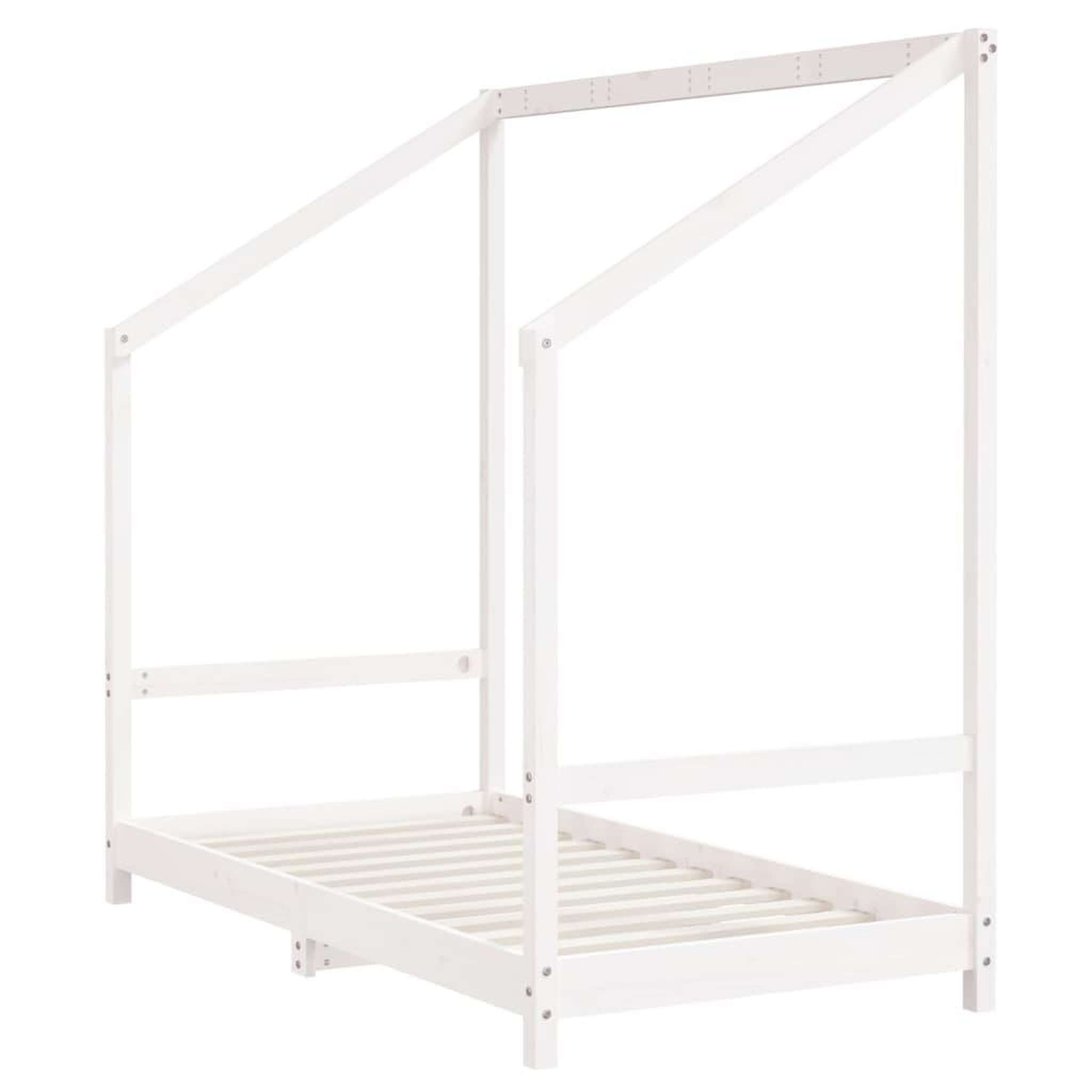 Voir la diapositive 3 : VIDAXL Cadre de lit pour enfant blanc 80x160 cm bois de pin massif