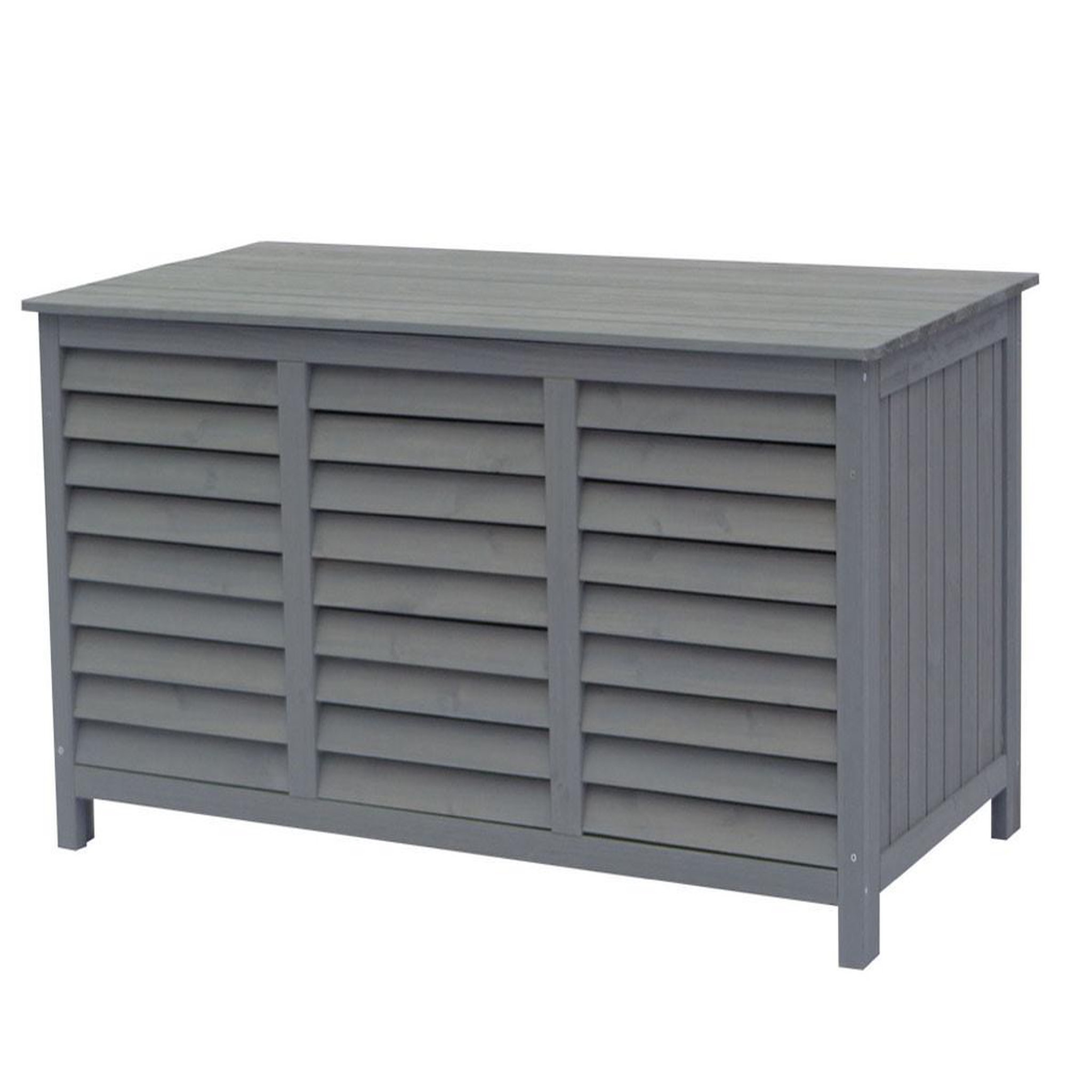 Voir la diapositive 1 : Habitat et Jardin Coffre de jardin en bois  macao  - 130 x 64 x 60 cm - anthracite