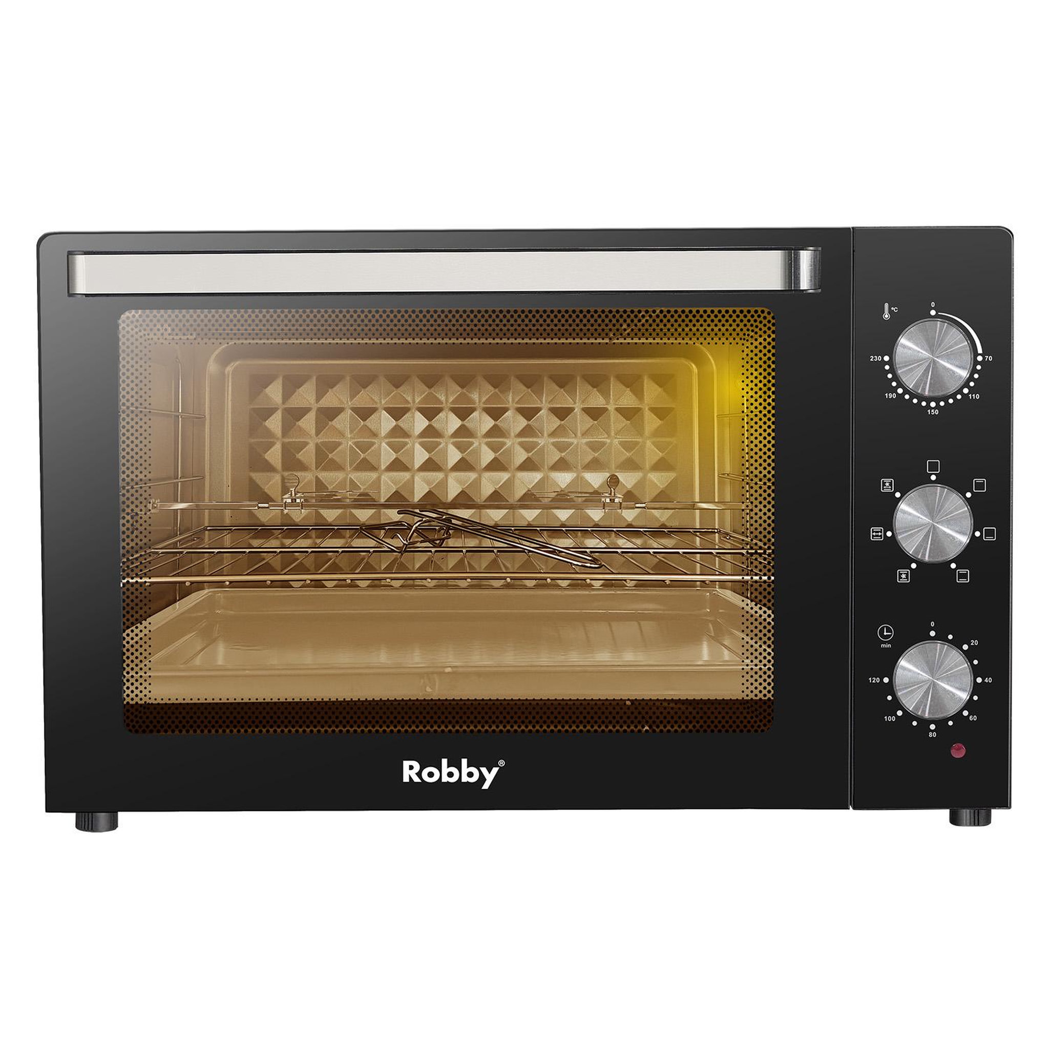 Voir la diapositive 4 : Robby Four chaleur tournante 80l 2400w - ROMFT80B