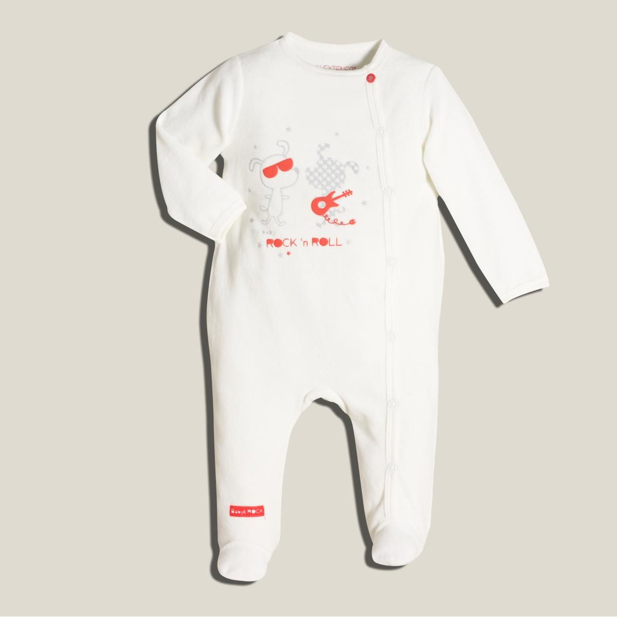 IN EXTENSO Pyjama en velours bébé