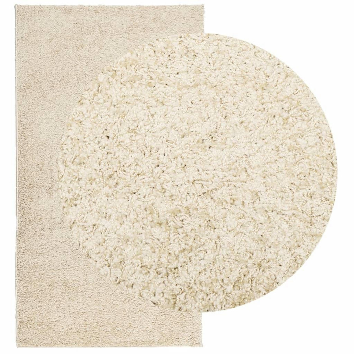 VIDAXL Tapis shaggy PAMPLONA poils longs moderne dore 60x110 cm