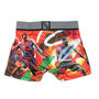 Voir la diapositive 2 : FREEGUN Boxer Orange Garçon Freegun Basketball
