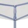 Voir la diapositive 3 : VIDAXL Tente de reception pliable professionnelle 3x3 m Acier Blanc