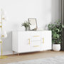 Voir la diapositive 1 : VIDAXL Buffet blanc 100x36x60 cm bois d ingénierie