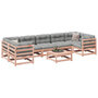 Voir la diapositive 1 : VIDAXL Salon de jardin 8 pcs avec coussins sapin douglas solide