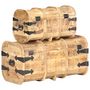 Voir la diapositive 4 : VIDAXL Coffres de rangement 2 pcs Bois de manguier massif