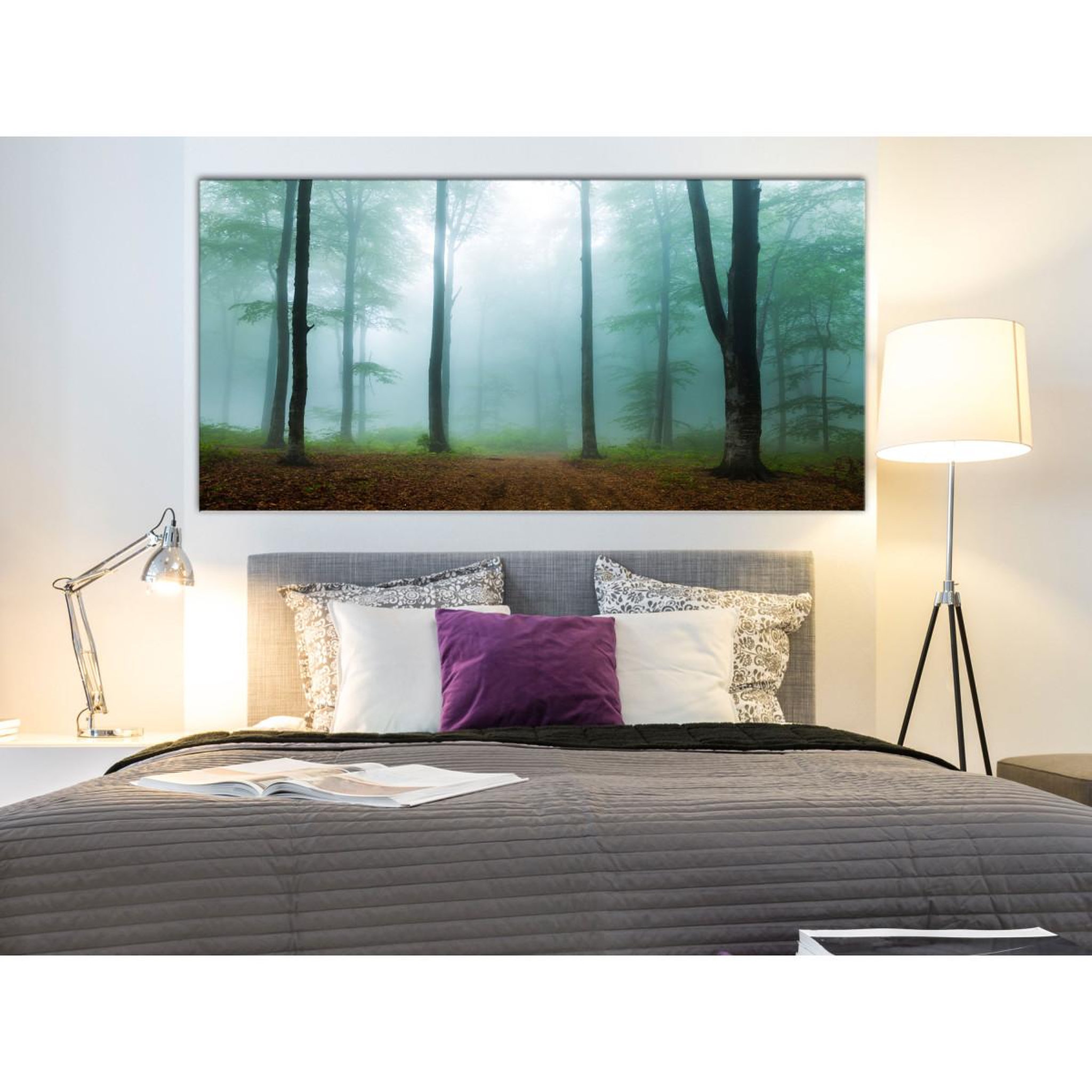 Voir la diapositive 2 : Paris Prix Tableau Imprimé  Misty Morning Wide