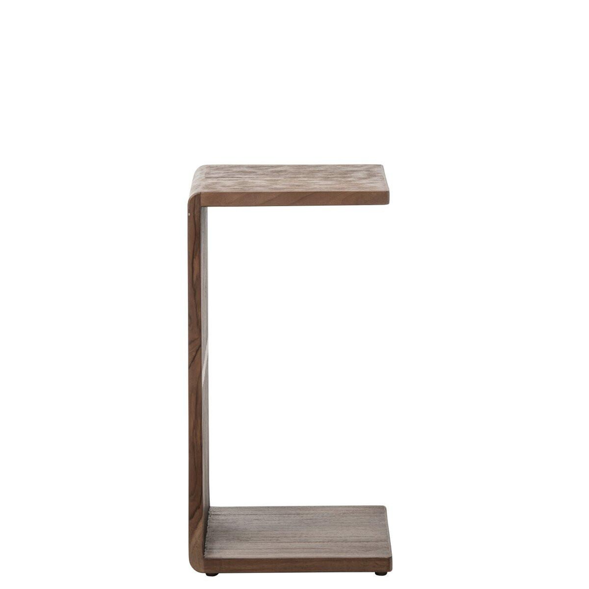 Voir la diapositive 2 : J-LINE Table d'appoint en bois  lars  65cm marron