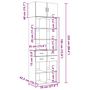 Voir la diapositive 6 : VIDAXL Armoire de rangement chene fume 70x42,5x225cm bois d'ingenierie