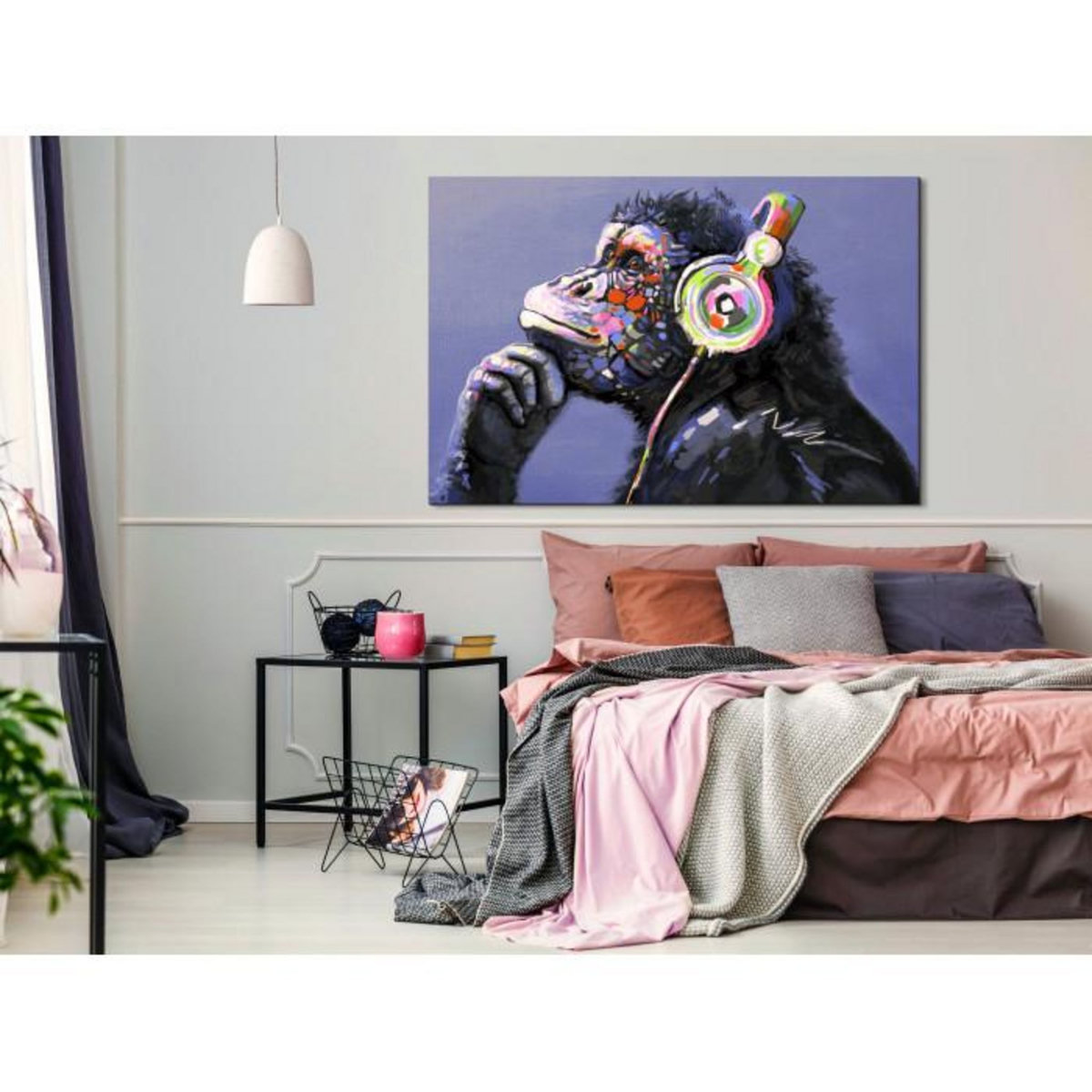 Paris Prix Tableau Imprimé  Musical Monkey Wide