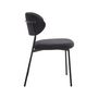 Voir la diapositive 4 : LISA DESIGN Rosita - lot de 4 chaises - en tissu - gris anthracite