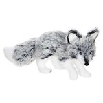 ATMOSPHERA Statuette Déco Renard  Bois d'Argent  24cm Gris