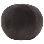 VIDAXL Pouf Velours de coton 50 x 35 cm Anthracite
