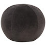 Voir la diapositive 1 : VIDAXL Pouf Velours de coton 50 x 35 cm Anthracite