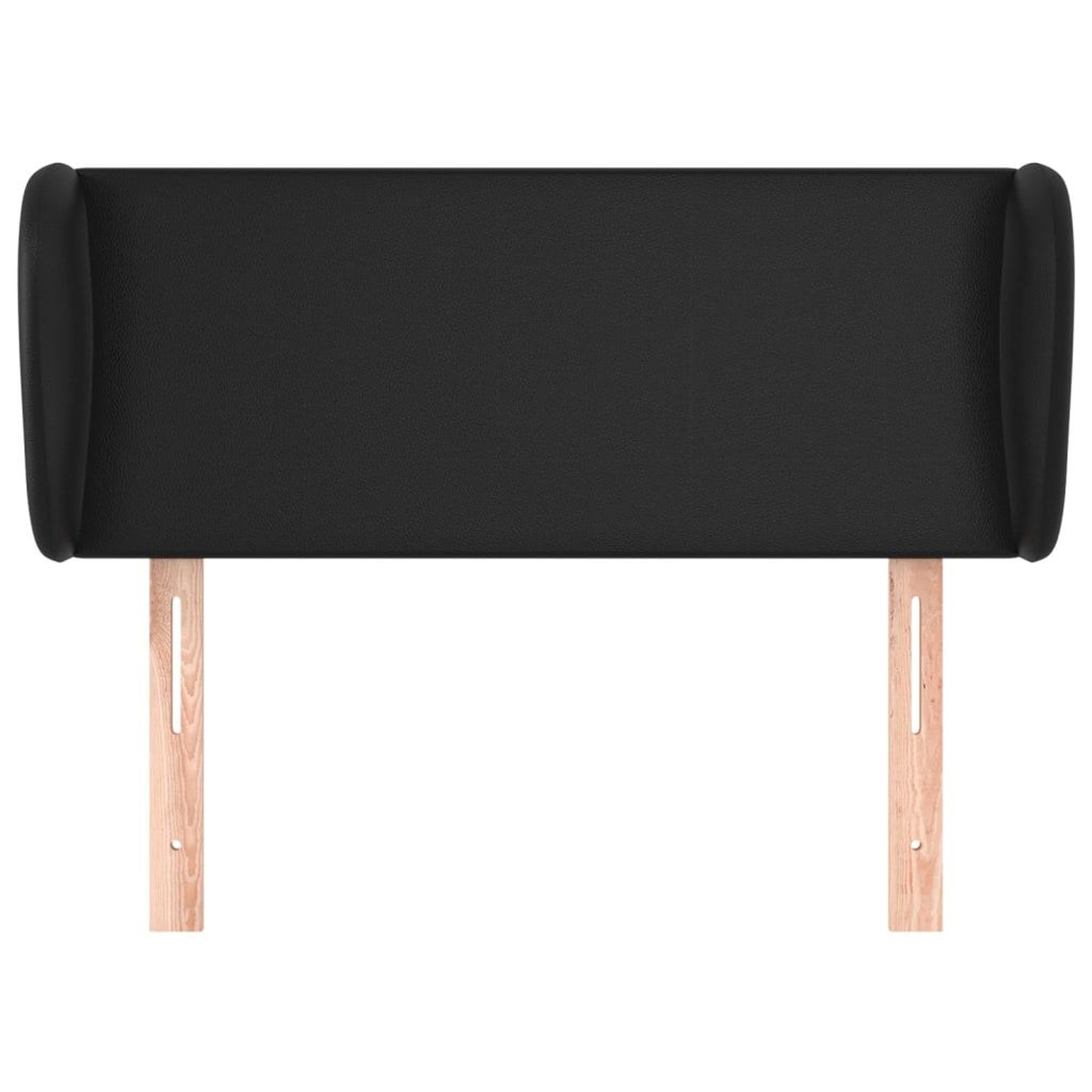 Voir la diapositive 3 : VIDAXL Tete de lit avec oreilles Noir 103x23x78/88 cm Similicuir