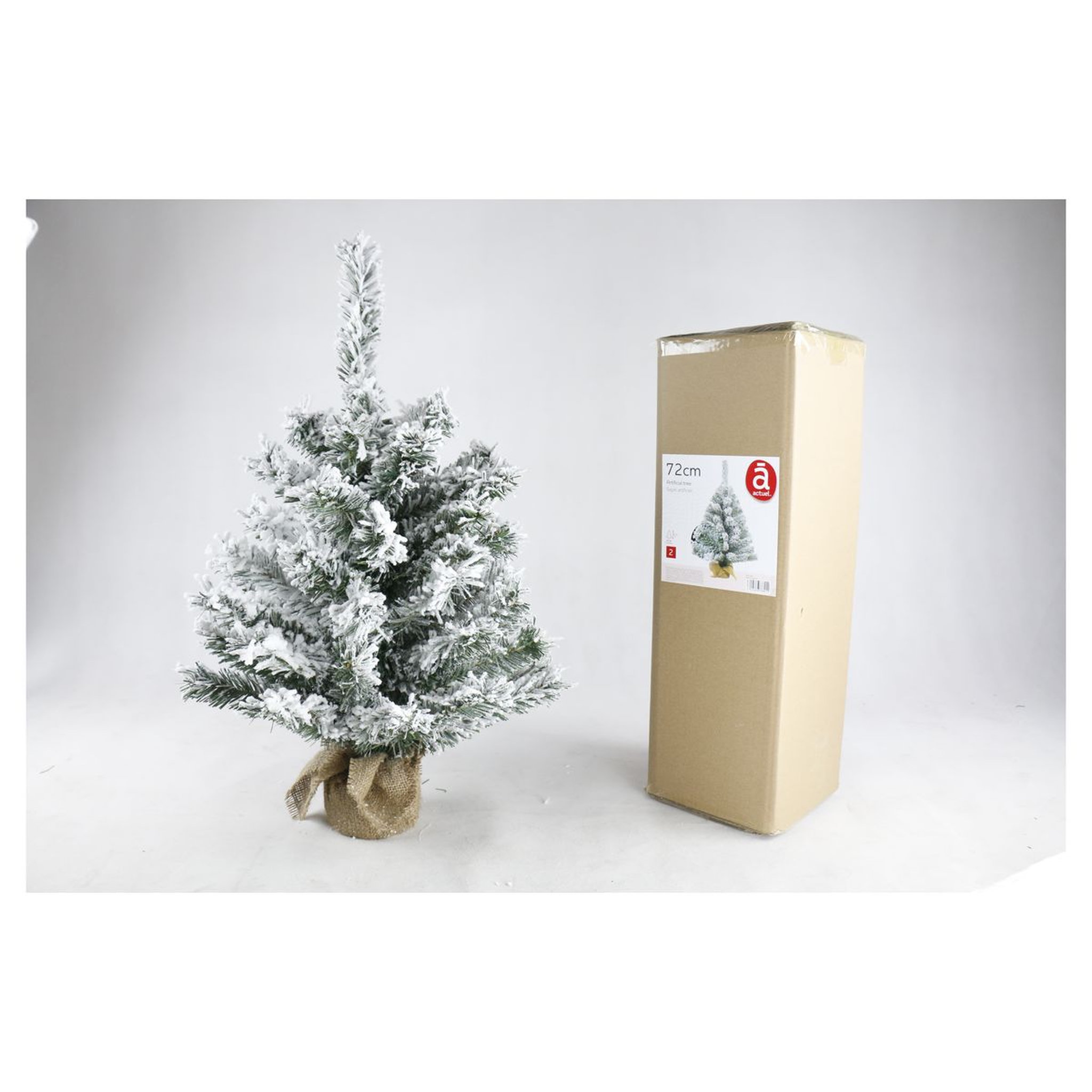 Voir la diapositive 1 : ACTUEL Sapin de Noël artificiel de table enneigé 72 cm