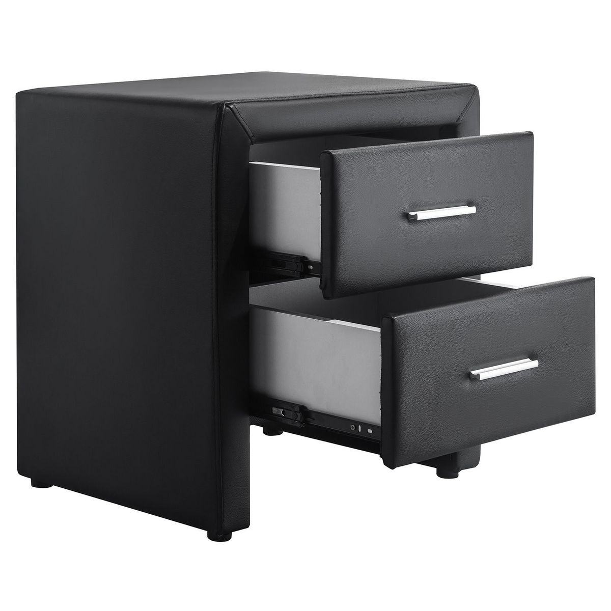 Table de chevet 2 tiroirs en PU LAGOA