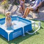 Voir la diapositive 4 : INTEX Piscine tubulaire carrée pour animaux - Intex