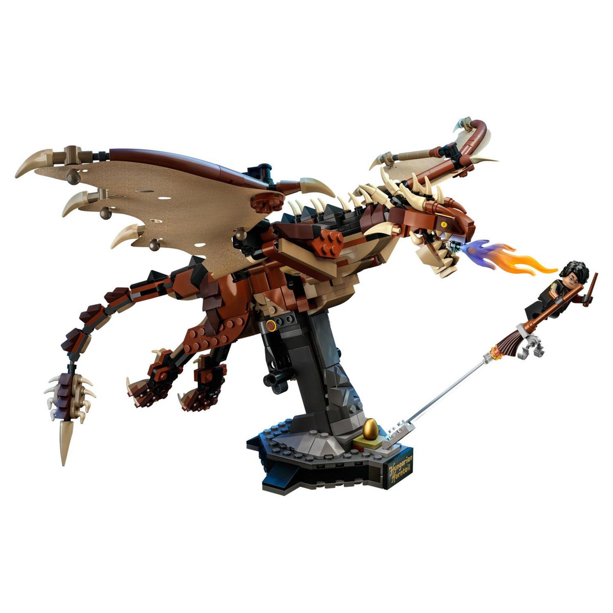 LEGO Harry Potter 76406 Le Magyar à Pointes, Jouet et Figurine de Dragon à Collectionner