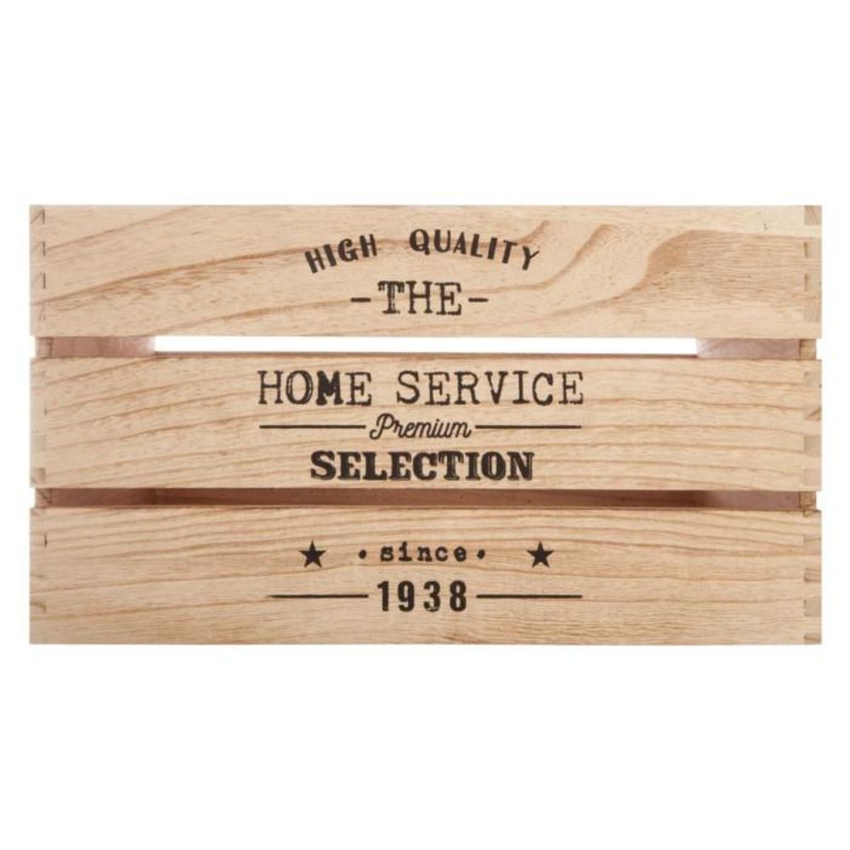 ATMOSPHERA Lot de 6 Cagettes de Rangement  White Factory  40cm Naturel